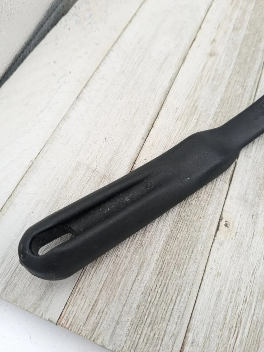 Pampered Chef #1 Black Slotted Nylon Plastic Spatula 2351 Turner 13”